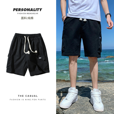 啄木鸟短裤五分裤子男2021新品夏季男装男士松紧裤腰运动大裤衩薄款透气休闲韩版时尚