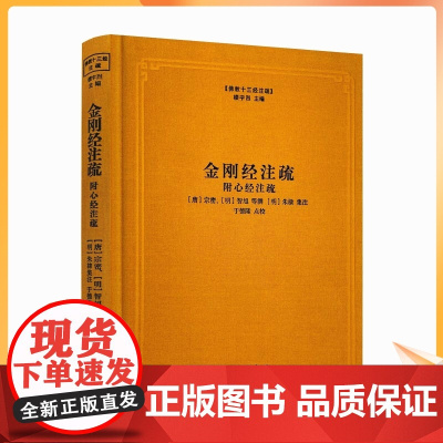 正版 金刚经注疏 心经注疏 金刚经集注 金刚经破空论 金刚经疏论纂要 佛教十三经注疏 楼宇烈主编 佛教书籍佛教图书