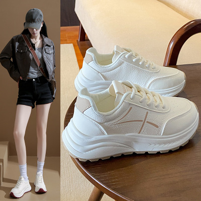 ins韩版新款老爹鞋女秋季跑步休闲鞋厚底增高鞋