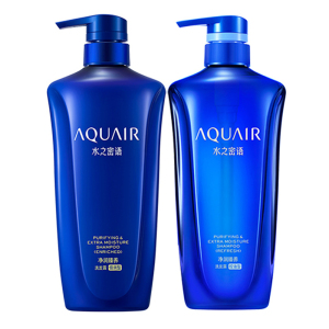 水之密语(AQUAIR)净润臻养洗发露洗发水(倍润型+控油型)600ml*2