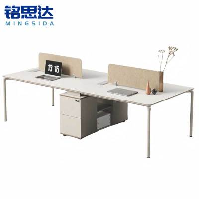 铭思达屏风办公桌2.4米四人张
