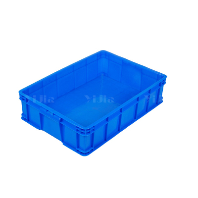 翌嘉YJ4120579 蓝色塑料周转箱大号工业胶箱 615*425*155