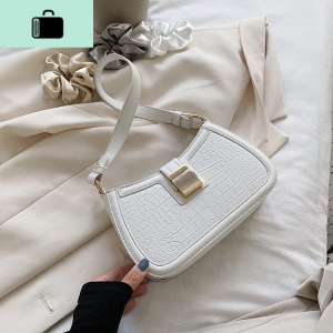 白色包包女2020流行新款夏季百搭手提单肩包休闲法棍包ins超火包NEW LAKE女士单肩包