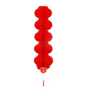 锦瑞星挂饰连串蜂窝灯笼加厚20#5连串/个