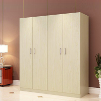 金菲罗格白枫色木质衣柜员工宿舍衣柜 四门更衣柜 (5套以上含安装)