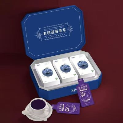 农本物 有机蓝莓原浆礼盒900ML(30ml*30袋)