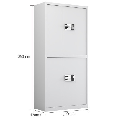 保密柜创世人G-S2 密码解锁,指纹解锁,机械锁 4层