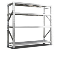 迅众 2000*500*2000不锈钢中型货架 仓储自由组合商用仓储冷库重型多层货架食品无菌置物架实验室储物架