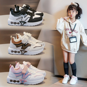 秋季新款儿童运动鞋男童女童休闲板鞋学生跑步鞋网面透气轻便