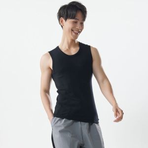 40支精梳棉男士背心纯棉内穿运动跨栏全棉内衣宽肩春夏季打底汗衫