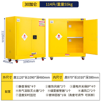迅迈 30加仑锂电池充电防爆柜 智能烟感报警安全储存柜 防爆箱电动车电瓶充电箱金属柜