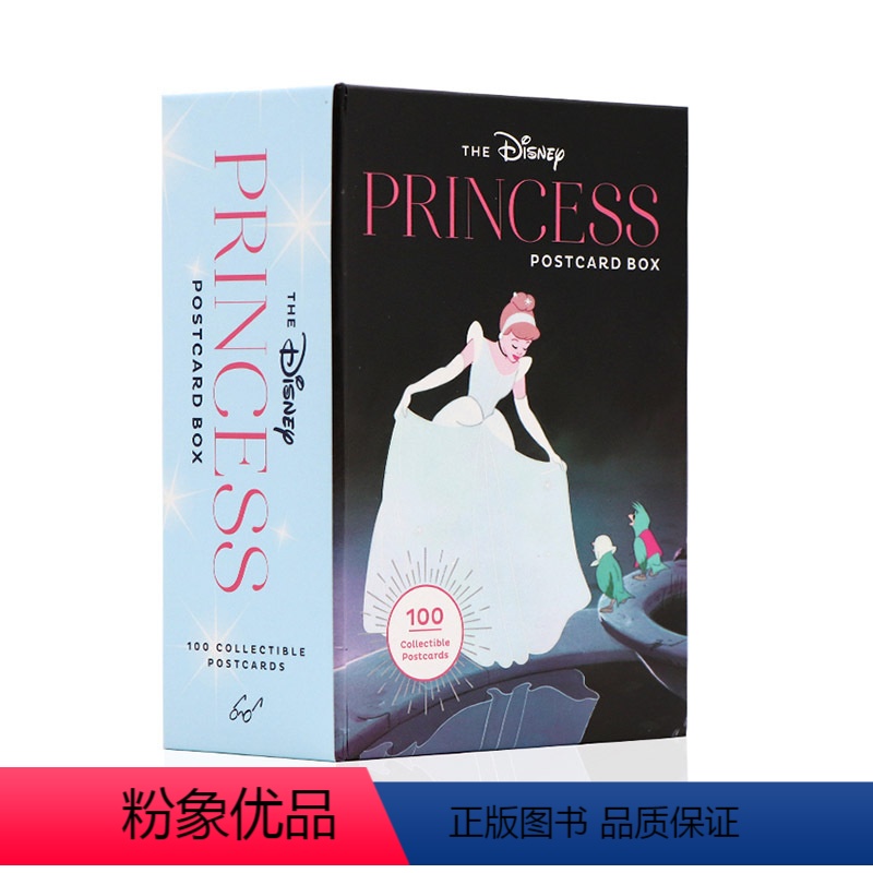 [正版]进口英文原版迪士尼公主100张公主人物明信片礼盒装 The Disney Princess Postcard