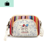 可爱零钱包6寸手机包女云南民族风帆布手拿包夏天百搭斜挎小包包NEW LAKE女手包