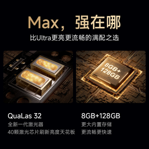 极米RS 20 Ultra Max 高亮版 家用投影仪 全新三色激光变焦移轴高刷投影 4K超清 (6100 ISO高亮)