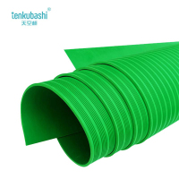 天空桥 绝缘胶皮 绿色条纹3mm*1m*10m 卷