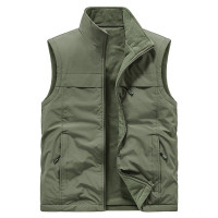 JPDUN防风防水双面穿秋冬加厚加绒保暖摇粒绒外套坎肩