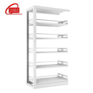 DXBG图书馆书架阅览室货架资料档案架钢制书架双面五层副架