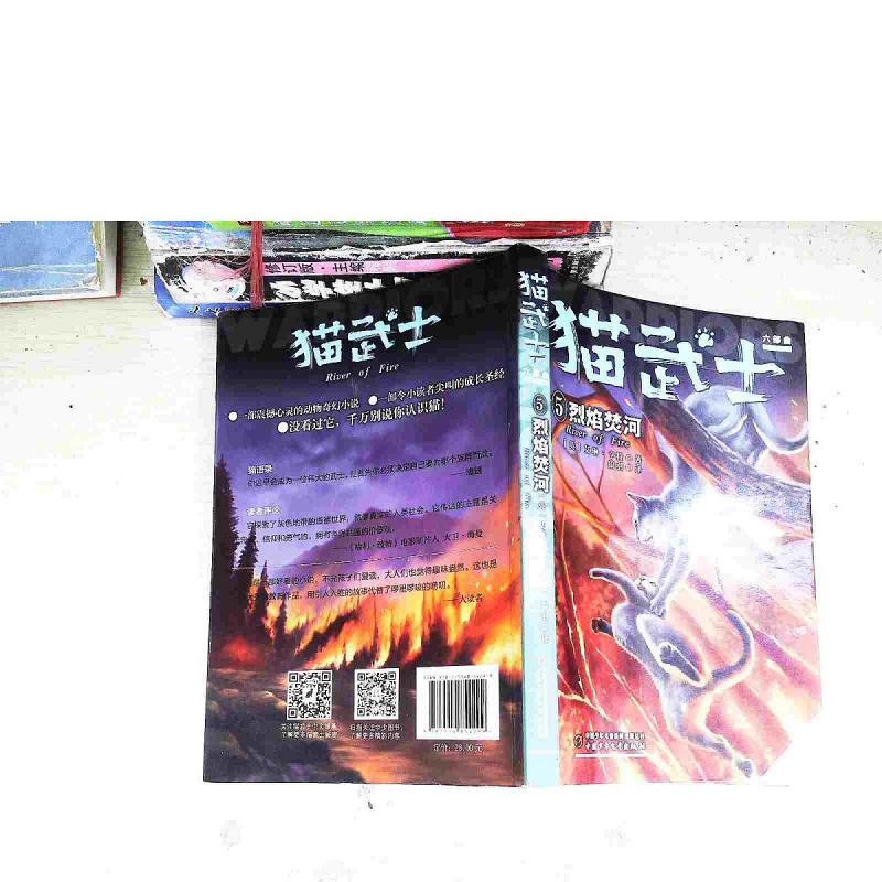 正版新书]猫武士六部曲——5烈焰焚河(英)艾琳.亨特 著 狼羽译97