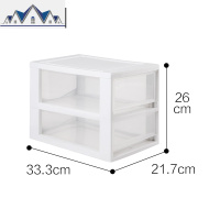 透明抽屉式收纳箱小物品零食文具药品化妆品爱丽丝桌面收纳 三维工匠
