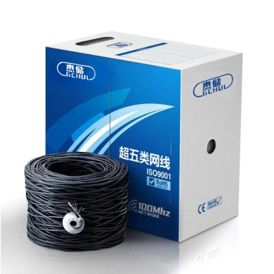 杰储(GCHUL) CWS305MA 超五类室外双护套网线 305米/箱 (计价单位:箱) 黑色