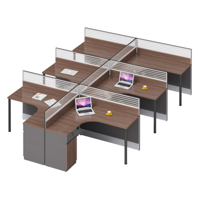 科朔 办公桌职员桌 员工桌 板式屏风办公桌 六人位 KS-06L3006