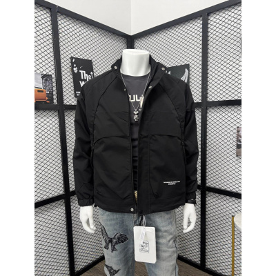 秋季新款潮流休闲夹克男士帅气工装立领宽松户外青年时尚外套