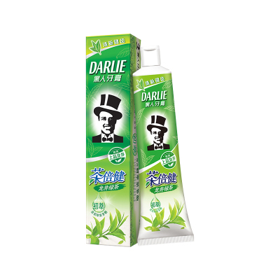 黑人(darlie)茶倍健龙井绿茶牙膏120g初萃茶多酚清新固齿防蛀清新口气