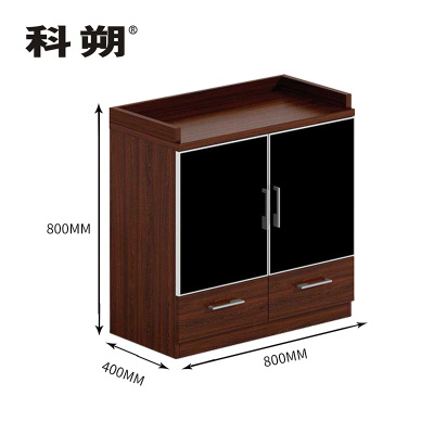 科朔 文件柜茶水柜两门柜资料柜木质办公室茶水柜KS-0808P