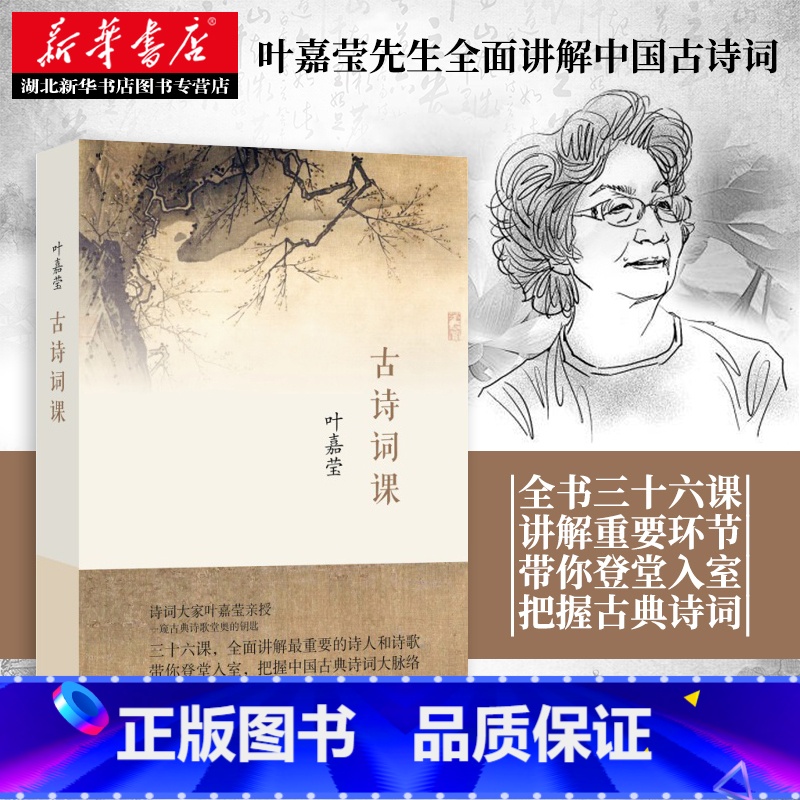 [正版] 古诗词课 叶嘉莹 迦陵中国古诗词大全集古典文学理论古典诗歌诗词集词典唐诗宋词元曲全唐诗唐诗三百首给孩