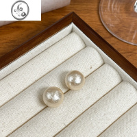 JiMi欧阳娜娜同款棉花珍珠耳钉简约耳饰高级感复古耳环 防过敏养耳洞