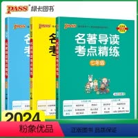 [套装更优惠]七八九年级三本 初中通用 [正版]2024名著导读考点精练初中七八九年级人教版中考必读名著详解pass绿卡