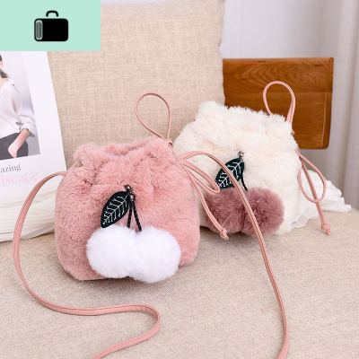 可爱毛毛绒斜挎包女2019新款韩版潮高级感时尚大容量洋气休闲单肩NEW LAKE女斜挎包