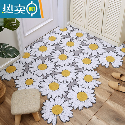 敬平PVC丝圈地垫门垫北欧入户门ins网红进门口家用踩脚垫塑料防滑防滑垫