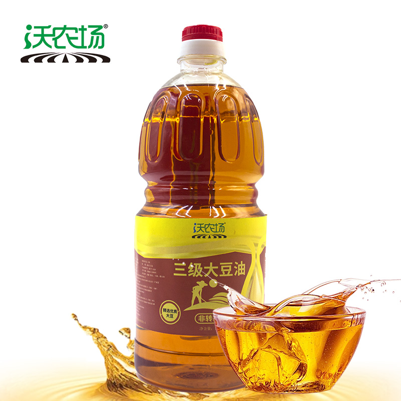 沃农场非转基因三级大豆油1.8L/瓶