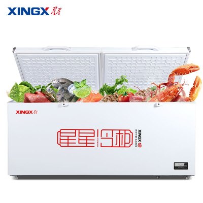 星星(XINGX)BD/BC-718GD厨房商用保鲜设备卧式冷柜单温冷藏冷冻转换家用大容量-35℃深冷速冻超市丸子雪糕柜