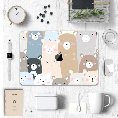 苹果笔记本炫彩贴可爱猫咪macbookair贴纸新款Pro13电脑外壳贴膜