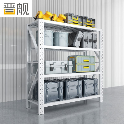 晋舰货架四层仓储钢制置物架收纳展示架承重200kg 1500*600