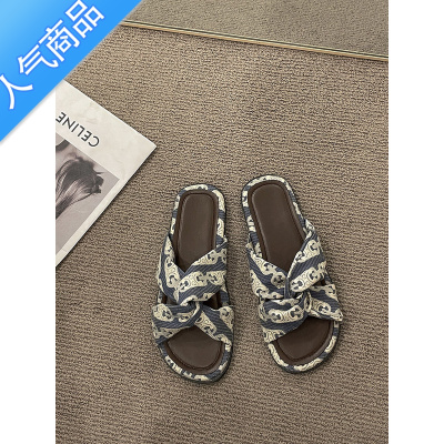 SUNTEK配裙子小香风凉鞋女2023新款春季复古百搭平底气质沙滩文艺罗马鞋