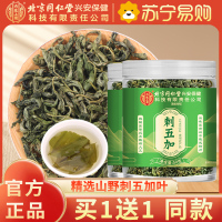 [买1送1同款]北京同仁堂内廷上用刺五加50g嫩叶头茬新鲜嫩叶茶干果刺五加茶官方店正品