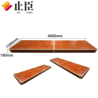 止臣 站台/地台 学校讲台地台教室木质站台钢木结合演讲台站台地台 4m*1.5m*0.18m