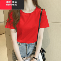 YIBUSHENG白色短袖T恤女2024年新款t桖季设计感小众韩版半袖宽松薄款