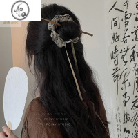 JiMiPO!NY新中式发圈发簪复古气质古风飘带发钗盘发简约现代发饰夏季