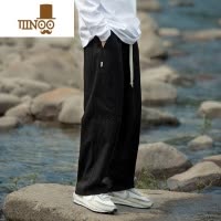 YANXU夏季日系工装裤男士直筒宽松潮牌百搭休闲男生长款裤子款