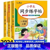 [3册]看图写话+阅读理解+练字帖 二年级上 [正版]看图写话和阅读理解一二年级上册练字帖专项训练看图说话写话每日一练人