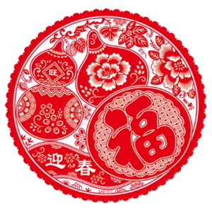 锦瑞星新年静电贴加厚窗花35*35cm/包