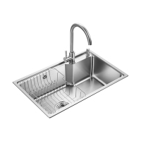 欧琳(OULIN) 水槽68440大单槽厨房洗菜盆304不锈钢洗碗槽