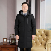 JPDUN吉普盾羽绒外套中老年爷爷长款羽绒服男外套爸爸装衣服