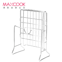 美厨(maxcook)刀架砧板架 锅盖架菜刀砧板置物架 加厚加粗承重力强 单只银色厨具架MCWA-001