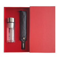 稳帆甄选 雨伞双层玻璃杯套装礼盒 T661/套