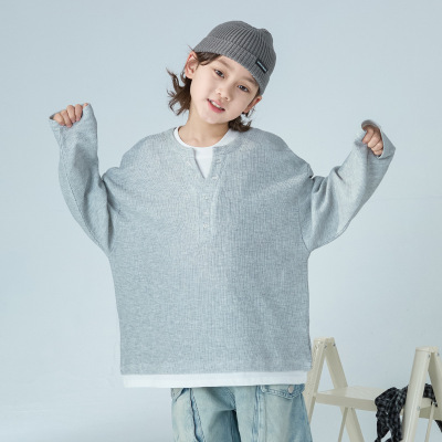 男童卫衣春秋款炸街大童装秋装痞帅打底衫新款儿童秋季潮男孩